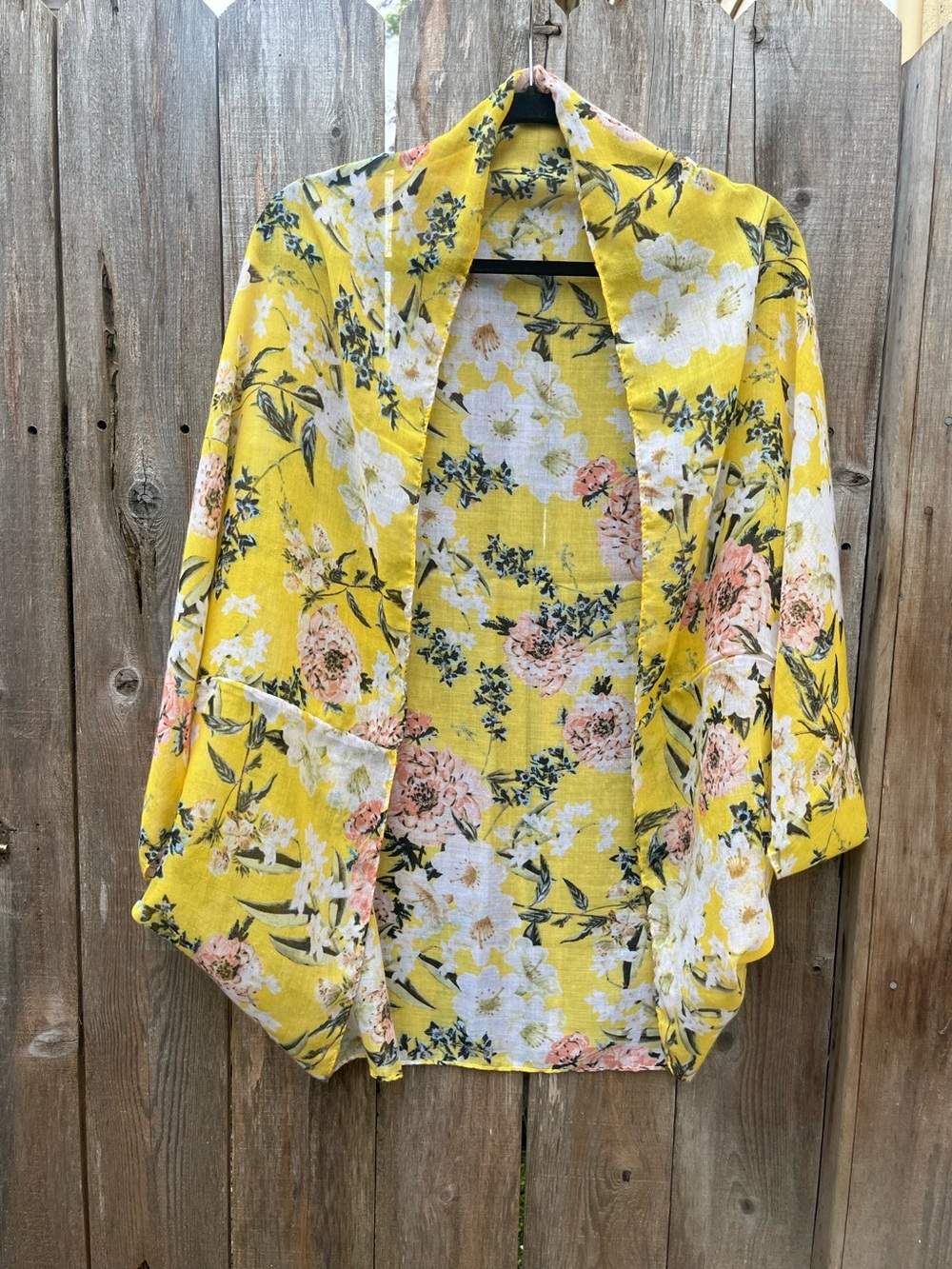 Shrug by Cotton On Yellow floral print.